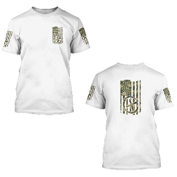 Discover Hunting Cache Geocacher Geocaching USA Flag 4th July 3D T Shirts