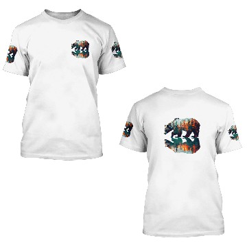 Discover Bear Pet reflective est bear 3D T Shirts