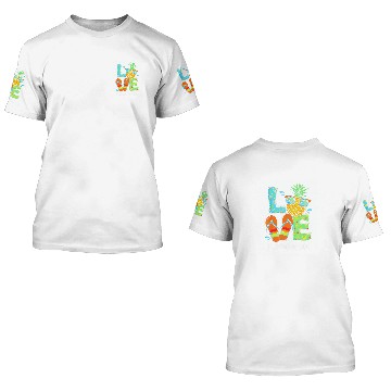 Discover Librarian Job Love pineapples 2Summer Librarian 3D T Shirts