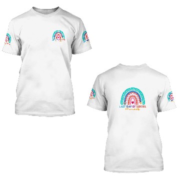 Discover Pharmacist Happy Last Day School Rainbow Baseball Tees 3D T Shirts