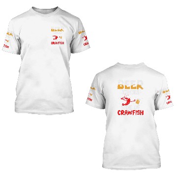 Discover Beer Fun Cajun Crawfish Crayfish Boil Beer Drinking Beer Lover 23 3D T Shirts