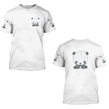 Discover Panda Pet Cute Panda Toy Panda Bear Indie Panda Bamboo 3D T Shirts