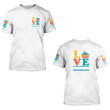 Discover Love Curling Curler Sport Lover Curling Stone Baseball Tees 3D T Shirts