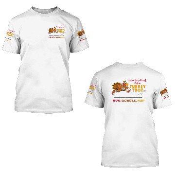 Discover Turkey Trot Thanksgiving Marathon Running Thunder Cloud Subs 3D T Shirts