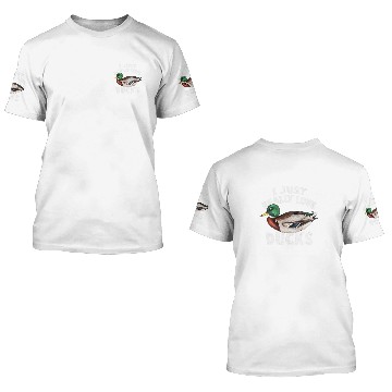 Discover Duck Pet I Just Really Love Ducks Cute Mallard Duck 3D T Shirts