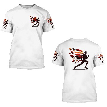 Discover Road Runner Fall Vibes Running Through Fiery Autumn Leaves 3D T Shirts
