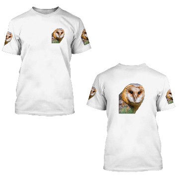 Discover Owl Pet Barn Owl Bird Ornithology Baseball Tees 3D T Shirts