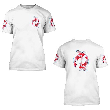 Discover Japan Koi Fish Japanese Tattoo 4 Baseball Tees 3D T Shirts