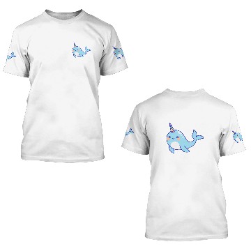 Discover Cute Sea Unicorns Rainbow Narwhal 3D T Shirts