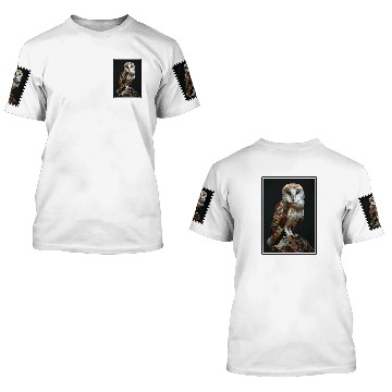 Discover Owl Pet Barn Owls Barn Owl 2 3D T Shirts