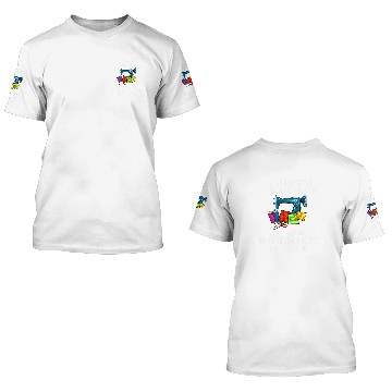 Discover Sewing Machine Patchwork Gift Quilt Quilter 3D T Shirts