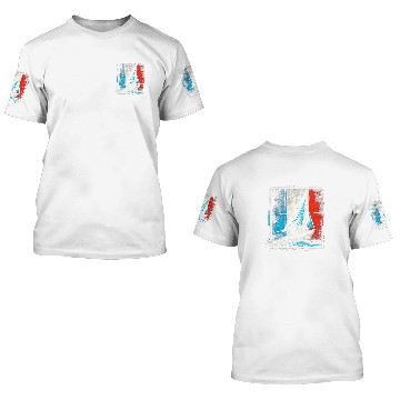 Discover Mens Single Handed Sailing France Flag Male Sailor 3D T Shirts