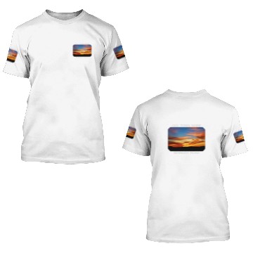 Discover Old Town Maine Magic Hour Early Morning Twilight Sky 3D T Shirts