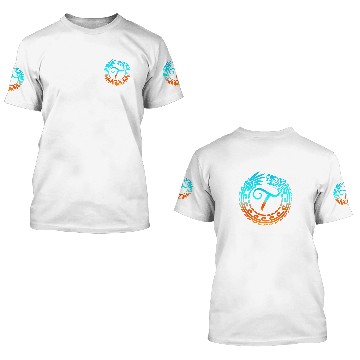 Discover Dragon Pet Tribal Dragon Initial Letter T Monogram Boho 3D T Shirts