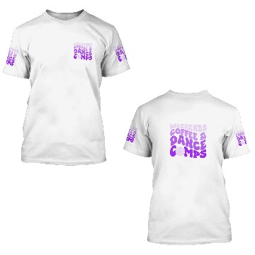 Discover Coffee Fun Retro Weekends Coffee And Dance Comps Smile Face Dance Mom Baseball Tees 3D T Shirts