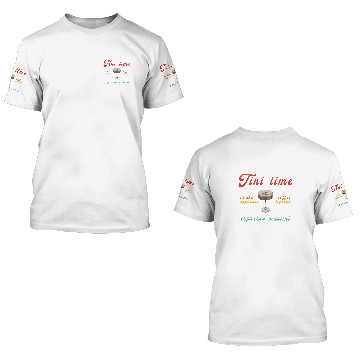 Discover Coffee Fun Tini Time Vodka Espresso Coffee Retro 3D T Shirts