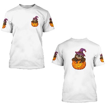 Discover Sloth Pet Halloween Pumpkin Sloth Halloween 2 Baseball Tees 3D T Shirts