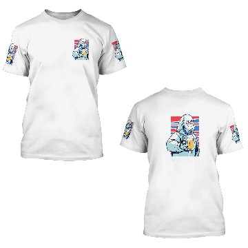Discover Beer Fun Ben Franklin Drinking Beer Benjamin Dranklin 3D T Shirts