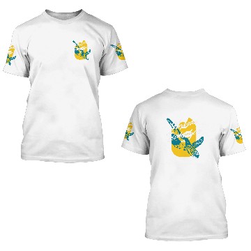 Discover Turtle Pet Nassau Bahamas Vacation Souvenir 3D T Shirts