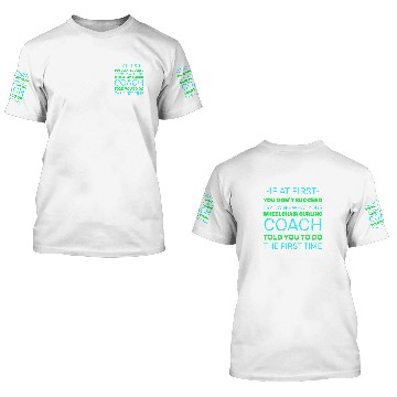 Discover Try Doing What Your Wheelchair Curling Coachs Told You Baseball Tees 3D T Shirts