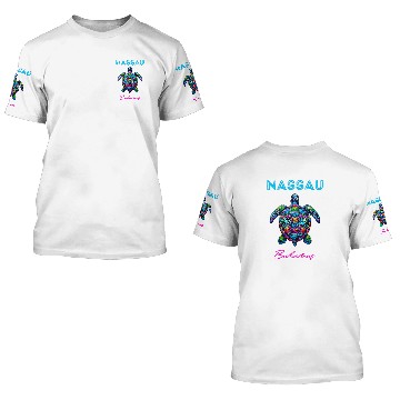 Discover Turtle Pet Nassau Bahamas Tribal Beach Sea Turtle 3D T Shirts