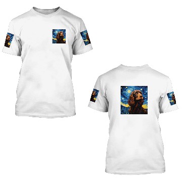 Discover Boykin Spaniel Starry Night For Dog Mom Dog Dad 2 3D T Shirts