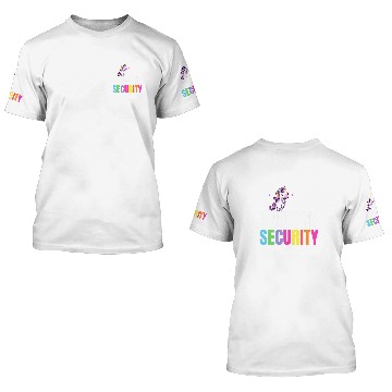 Discover Unicorns Security Halloween Dad Mom Daughter Party Costume 2 Baseball Tees 3D T Shirts