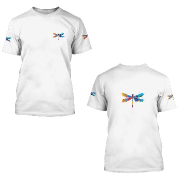 Discover Colorful Aesthetic Boho Dragonfly Gift for Dragonfly Love 3D T Shirts