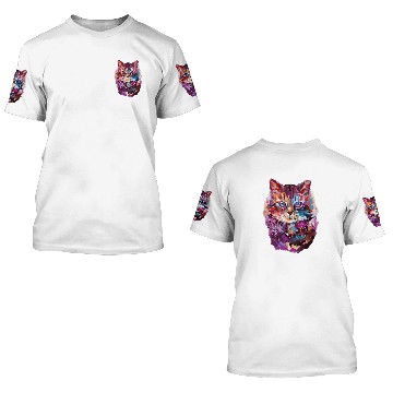 Discover Cute Maine Coon Cat Lovers Baseball Tees 3D T Shirts