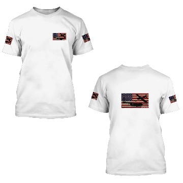 Discover Waco CG4 WW2 Military Glider American Flag 3D T Shirts