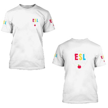 Discover English Second Language Teacher Team ESL Baseball Tees 3D T Shirts