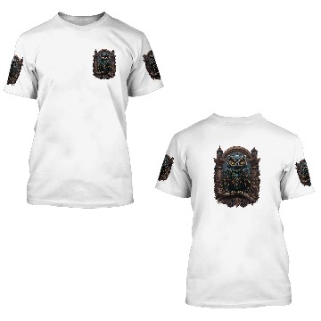 Discover Owl Pet Gothic Owl Witchcore Aesthetic Witchcraft Occult 1 Baseball Tees 3D T Shirts
