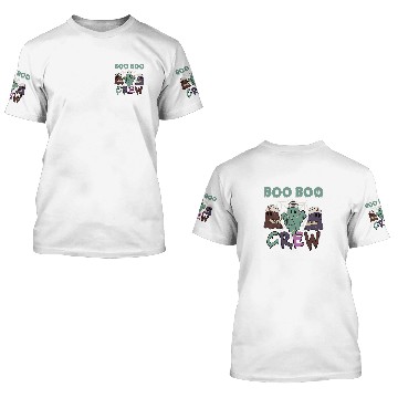 Discover Boo Boo Crew ghosts Doctor Paramedic nurses Halloween 3D T Shirts