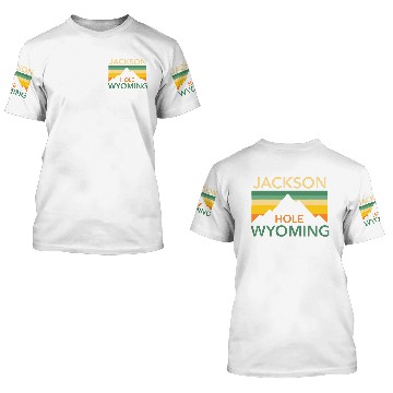 Discover Retro Jackson Hole Wyoming vintages Hiking Mountains Pride 3D T Shirts