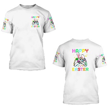 Discover Video Game Easter Bunny Gaming Controller Gamer Boys Girls T 2 Baseball Tees 3D T Shirts