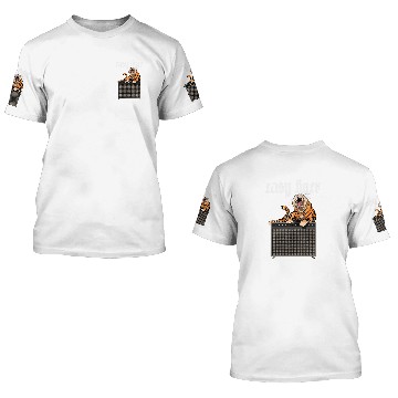 Discover Easy Tiger Retro Equalizer Speaker Music Baseball Tees 3D T Shirts