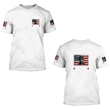 Discover American Coal Miner Patriotic USA Flag Underground Mining 3 3D T Shirts