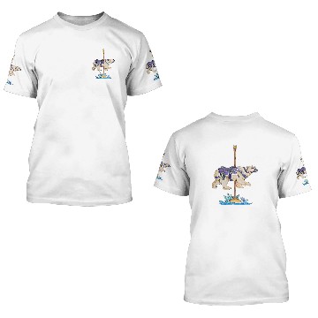 Discover Carousel Polar Bear Art 3D T Shirts