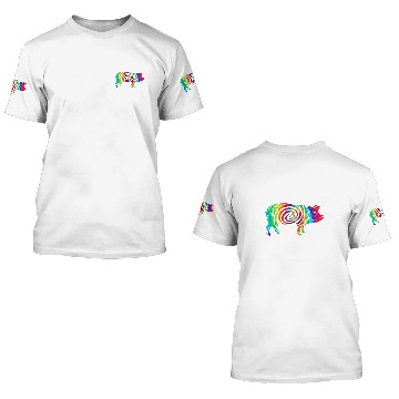 Discover Pig Tie Dye vintages Pig Lover 3D T Shirts