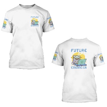 Discover Robotics Robot Future Engineer Zip 3D T Shirts