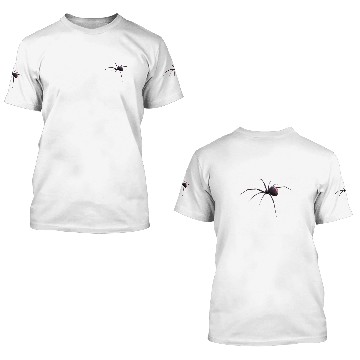 Discover realistic Black widow spider for lovers of Insects 3D T Shirts