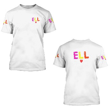 Discover ELL TEAM Crew Squad English Language Learner School Staff 3D T Shirts