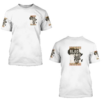 Discover Black Word Processor Magic Juneteenth Black History 3D T Shirts