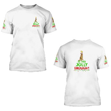 Discover Funny Is This Jolly Enough Belgian Malinois Christmas Tree 3D T Shirts