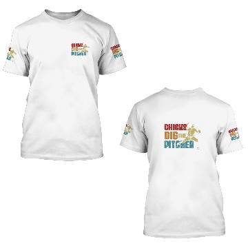 Discover Baseball Pitcher Funny Chick Dig The Pitcher Softball Player 3D T Shirts