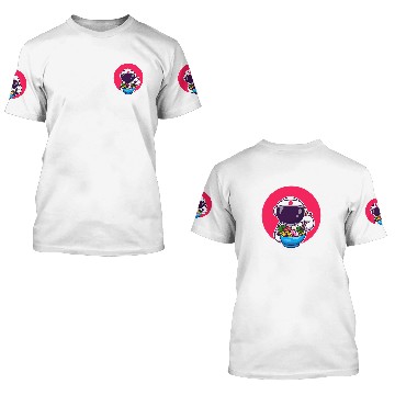 Discover Astronaut Eats Ramen Anime Space Baseball Tees 3D T Shirts