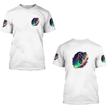 Discover astronaut floating in space Galactic spaceman Idea Creative Baseball Tees 3D T Shirts