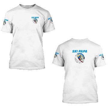 Discover Skiing Ski mountains skiing funny dad gift 3D T Shirts