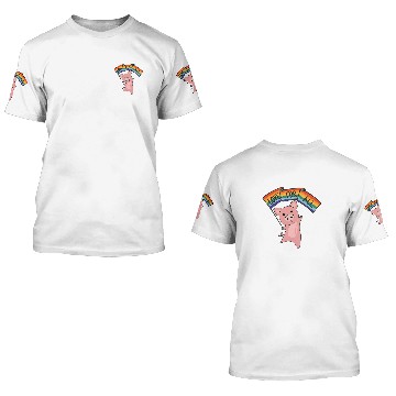 Discover Rainbow Flag Gay Pride Lgbtq Pig 3D T Shirts