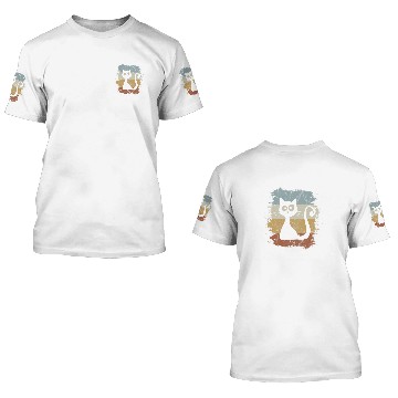 Discover Funky vintages Retro Cartoon Cat Silhouette 3D T Shirts